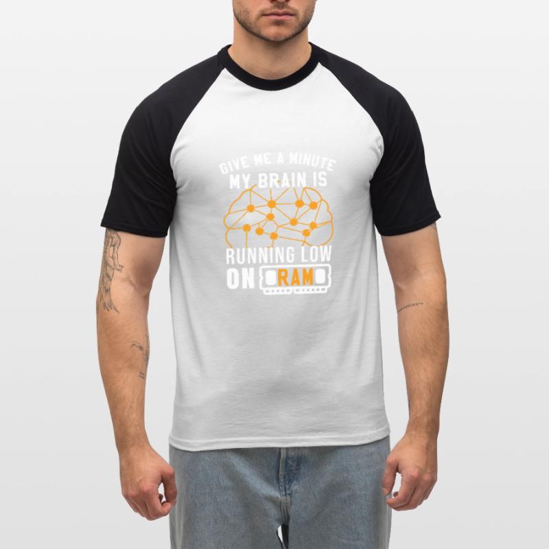 Funny Software Developer Coding Programming Men's Baseball T-Shirt