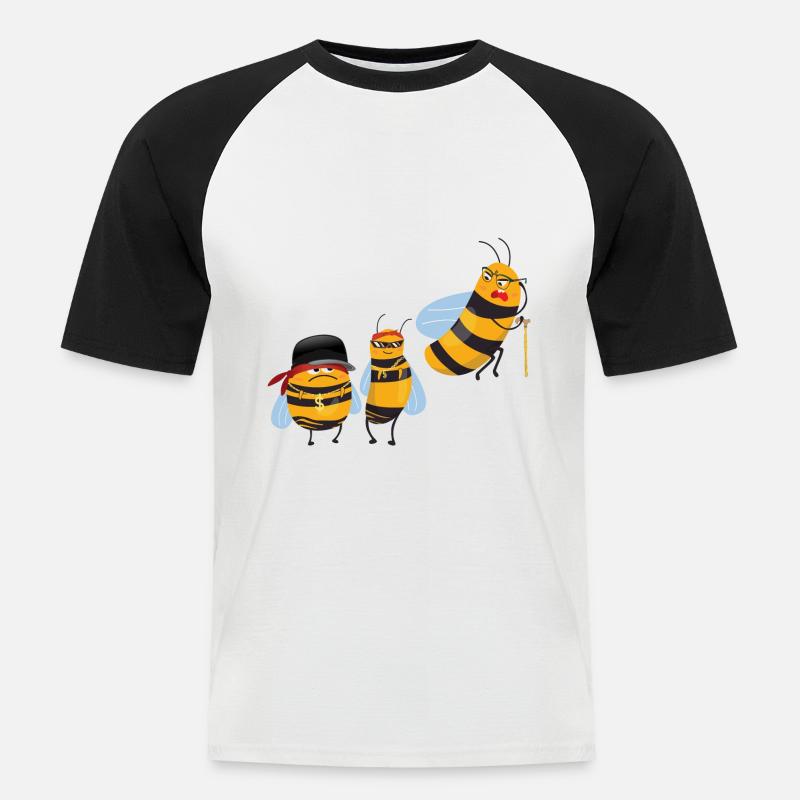 Pull Your Stripes Up! - Men's Baseball T-Shirt - white/black