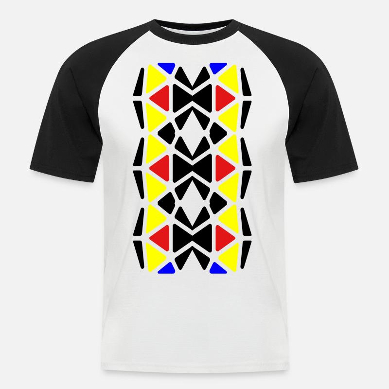 Pretty - Men's Baseball T-Shirt - white/black