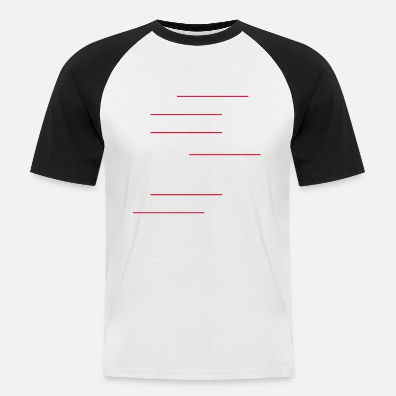 PYTHON CODING / PROGRAMMIERSPRACHE - Männer Baseball-T-Shirt - Weiß/Schwarz