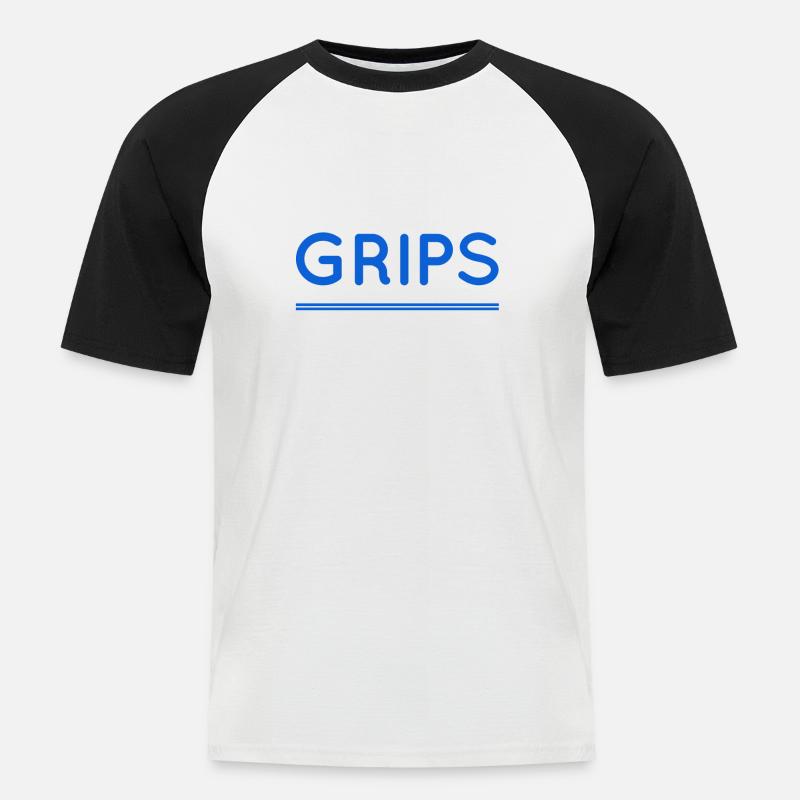 ich bin so intelligent - Männer Baseball-T-Shirt - Weiß/Schwarz