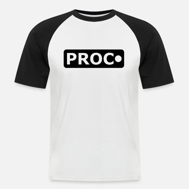 ProcDOT - Visual Malware Analysis - Männer Baseball-T-Shirt - Weiß/Schwarz