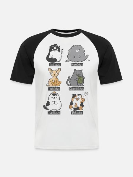 bla vls - Men's Baseball T-Shirt - white/black