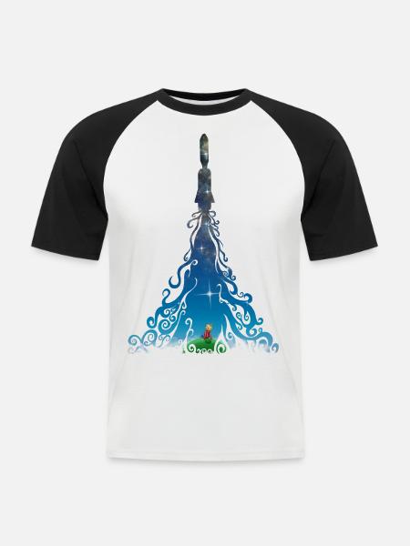 Rocket dreams - Men's Baseball T-Shirt - white/black