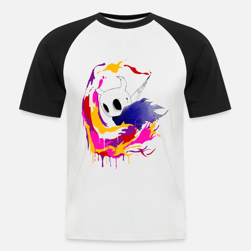 HOHL KNIGHT - Männer Baseball-T-Shirt - Weiß/Schwarz