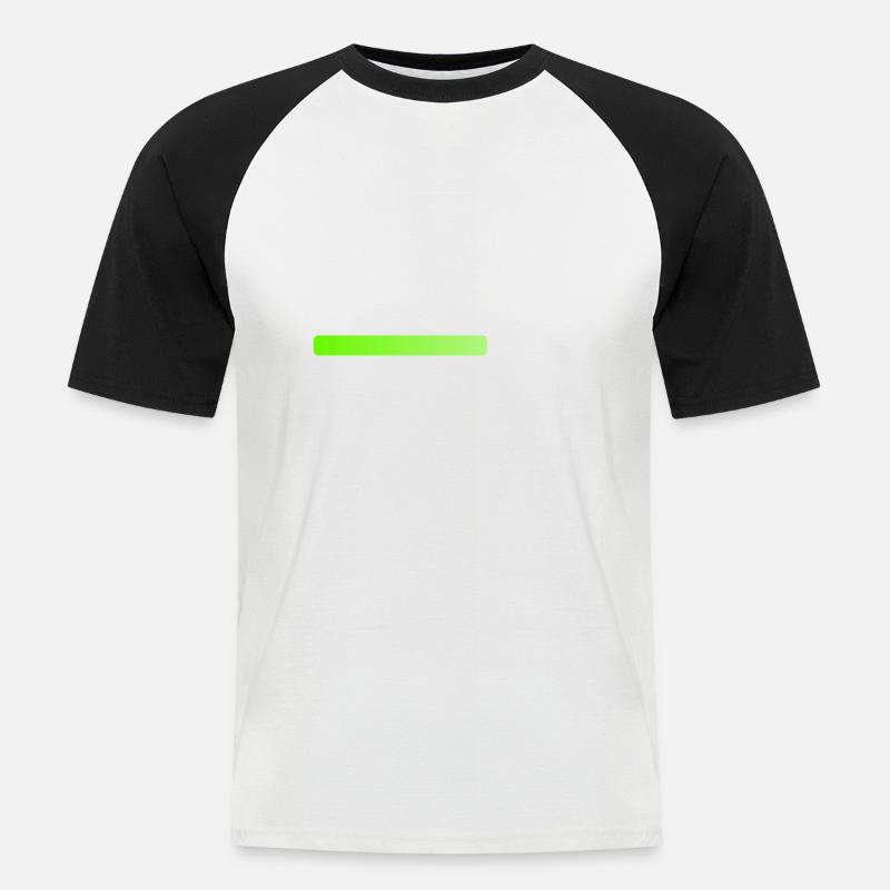 Installing Knowledge please wait - Men's Baseball T-Shirt - white/black