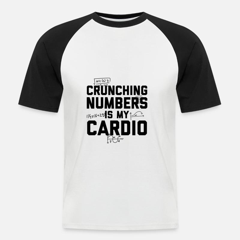Mathematiker | Lehrer Mathe Mathematik Geschenke - Männer Baseball-T-Shirt - Weiß/Schwarz