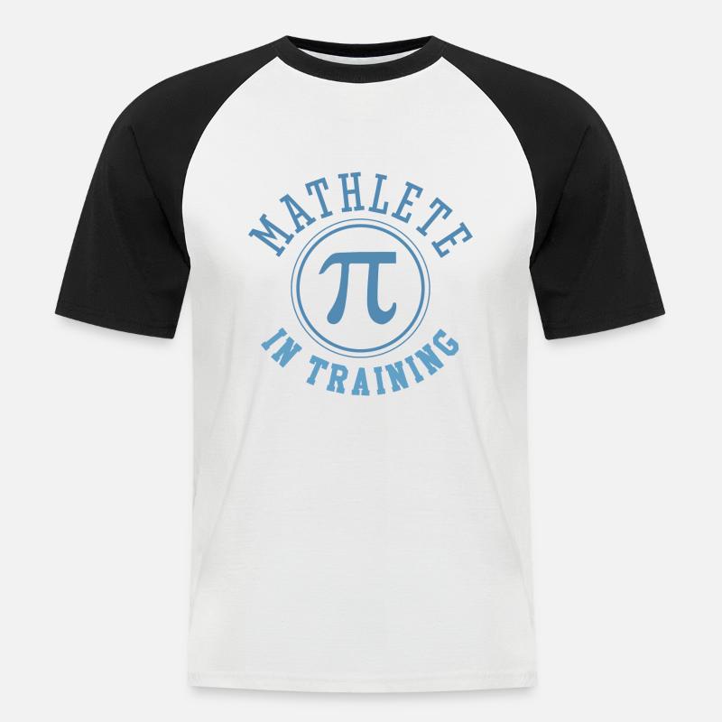 Mathlete In Training - Men's Baseball T-Shirt - white/black