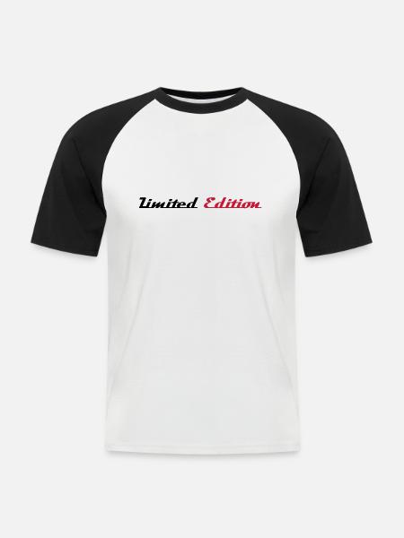 LIMITED EDITION - Men's Baseball T-Shirt - white/black
