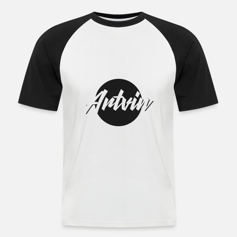 Artvin - Men's Baseball T-Shirt - white/black