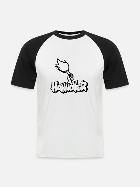 Hanover - Pyro - Men's Baseball T-Shirt - white/black