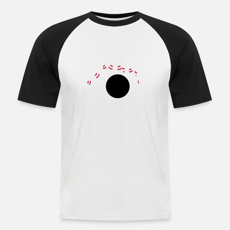 Bowling - Men's Baseball T-Shirt - white/black