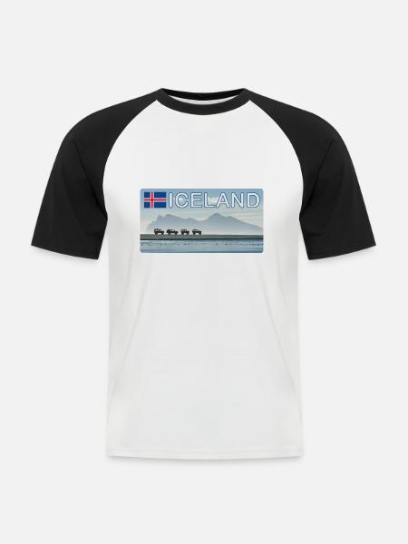 HUH! Freedom #11 (Full Donation) - Männer Baseball-T-Shirt - Weiß/Schwarz