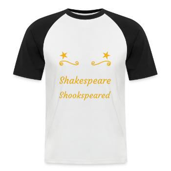 Englischlehrer Geschenk Englisch lustiger Spruch - Männer Baseball-T-Shirt - Weiß/Schwarz - Vorne - Nik (191cm)