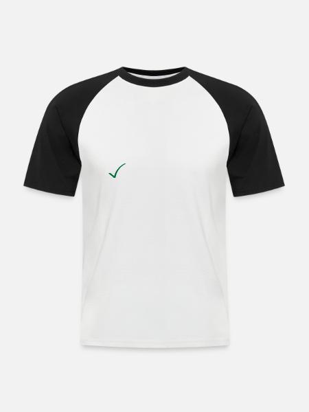 Menschenleben retten - Männer Baseball-T-Shirt - Weiß/Schwarz