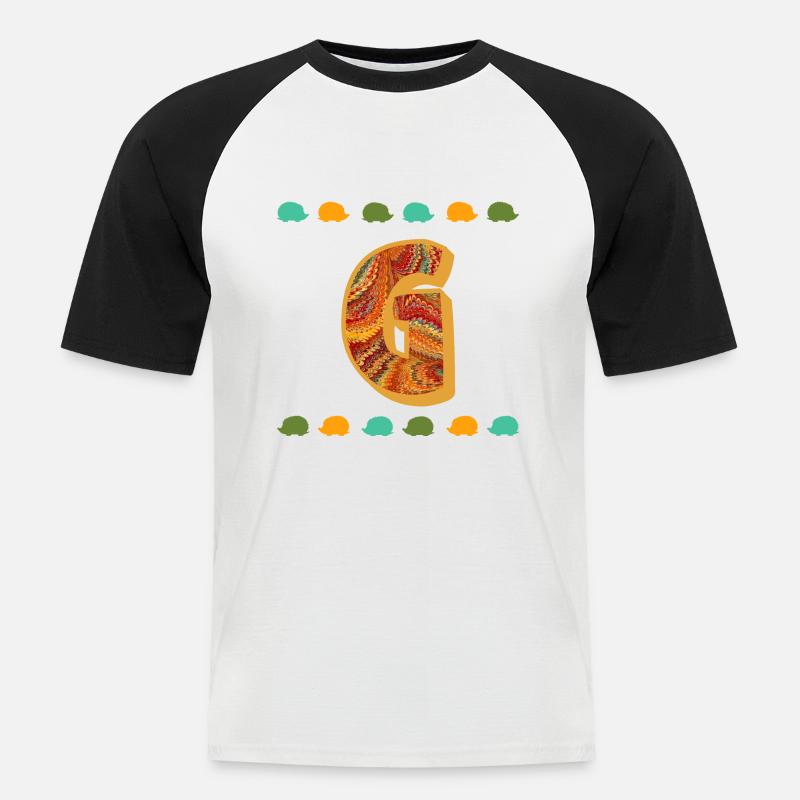 igel e 22 g - Männer Baseball-T-Shirt - Weiß/Schwarz