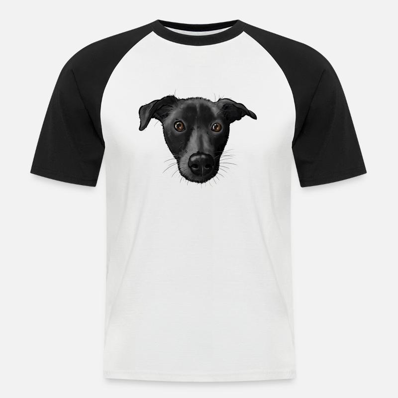 Roger 2 - Männer Baseball-T-Shirt - Weiß/Schwarz
