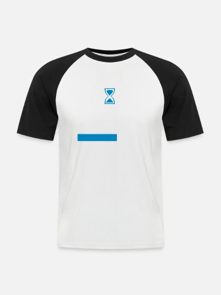 Bräutigam - Männer Baseball-T-Shirt - Weiß/Schwarz