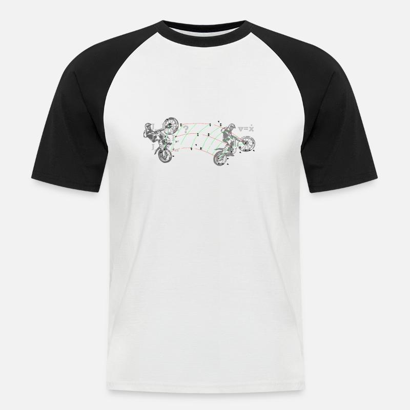 Think before Trial? - Männer Baseball-T-Shirt - Weiß/Schwarz