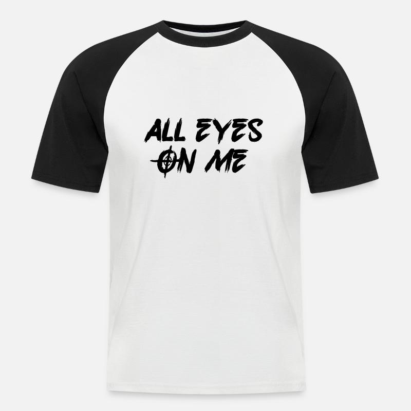 selbstbewusst Selbstbewußtsein - Männer Baseball-T-Shirt - Weiß/Schwarz