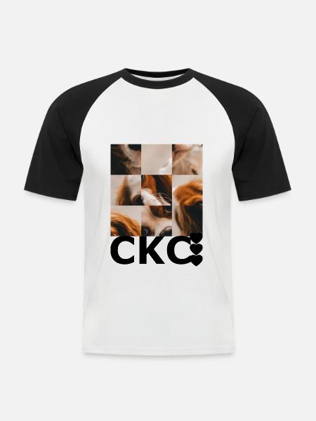 Cavalier King Charles - Men's Baseball T-Shirt - white/black