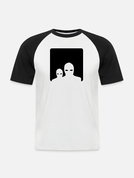 South Tribune - Men's Baseball T-Shirt - white/black