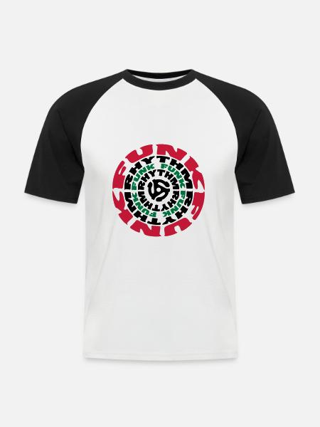 Funk Rhythm Funk Funk Rhythm - Men's Baseball T-Shirt - white/black
