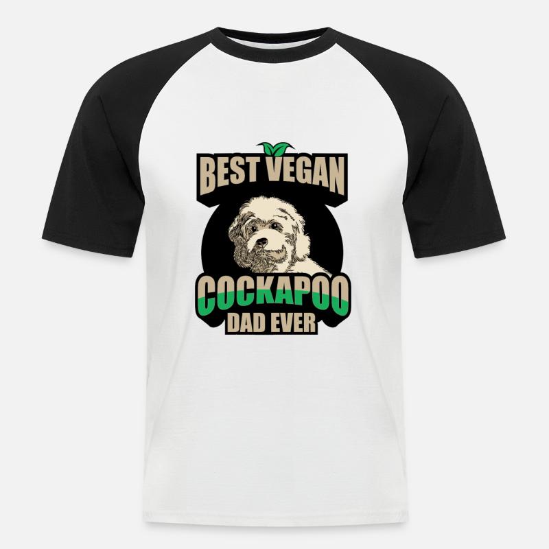 Cockapoo - Men's Baseball T-Shirt - white/black