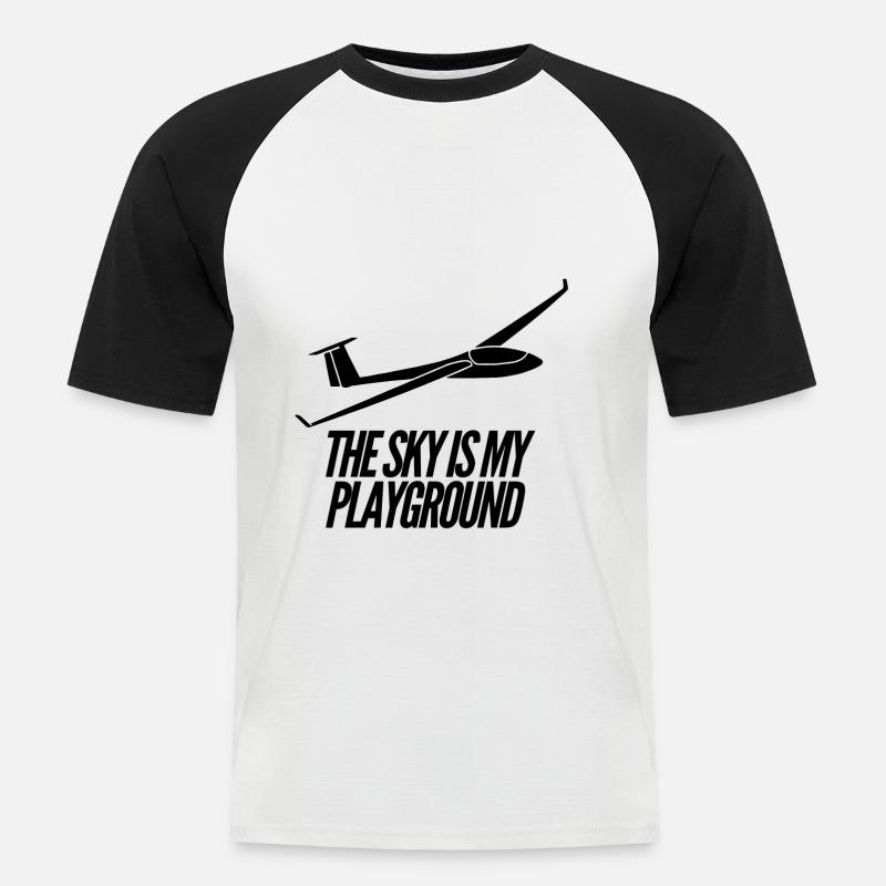 Gliding Gliding Glider Gift Idea - Men's Baseball T-Shirt - white/black