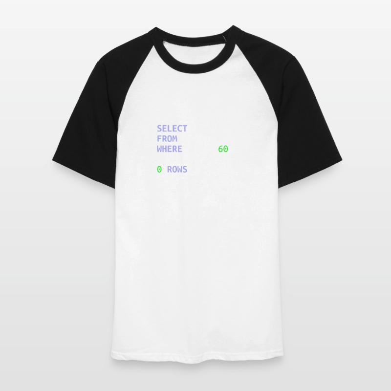 Software-Entwickler SQL Coder Geek Geschenk Männer Baseball-T-Shirt