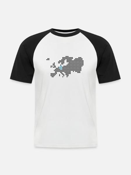 Germany - Men's Baseball T-Shirt - white/black