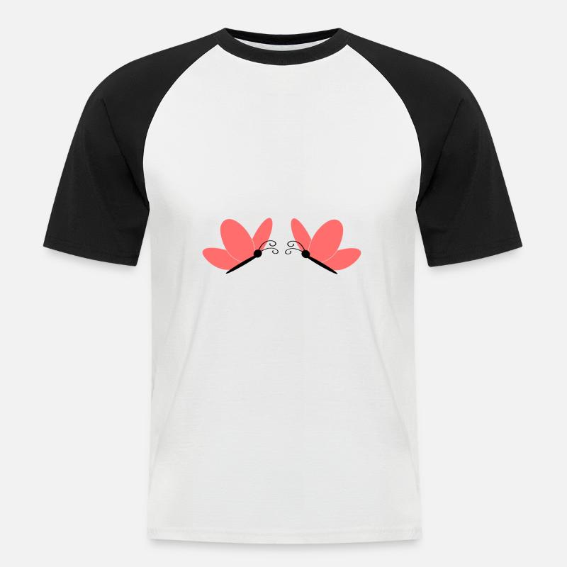 Muttertags Geschenk Mutter Muttertag Geschenkidee  - Männer Baseball-T-Shirt - Weiß/Schwarz