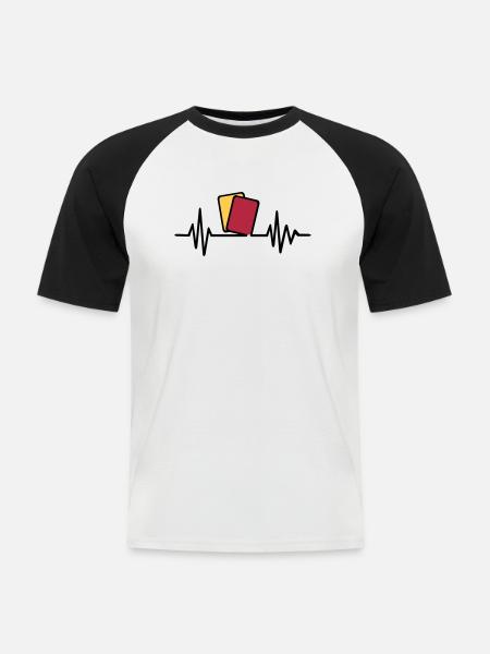 Referee - Men's Baseball T-Shirt - white/black
