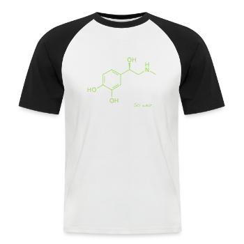 Adrénaline - T-shirt baseball manches courtes Homme - blanc/noir - Devant - Nik (191cm)