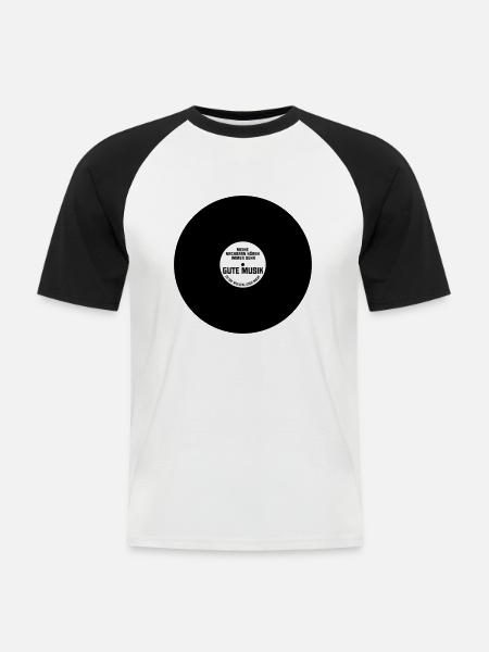 LP - Men's Baseball T-Shirt - white/black