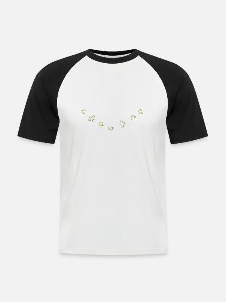 Birdies - Men's Baseball T-Shirt - white/black