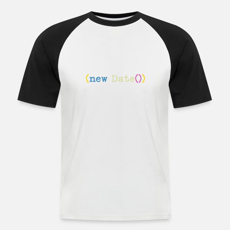 Not today Informatiker Programmierer - Männer Baseball-T-Shirt - Weiß/Schwarz