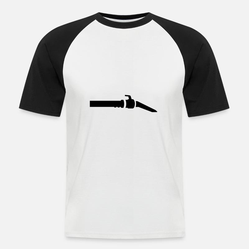 piatto - Maglia da baseball a manica corta da uomo - bianco/nero