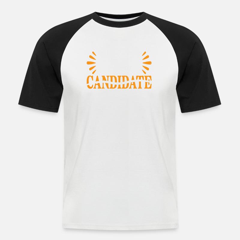 Phd Candidate Survivor 14 - Männer Baseball-T-Shirt - Weiß/Schwarz