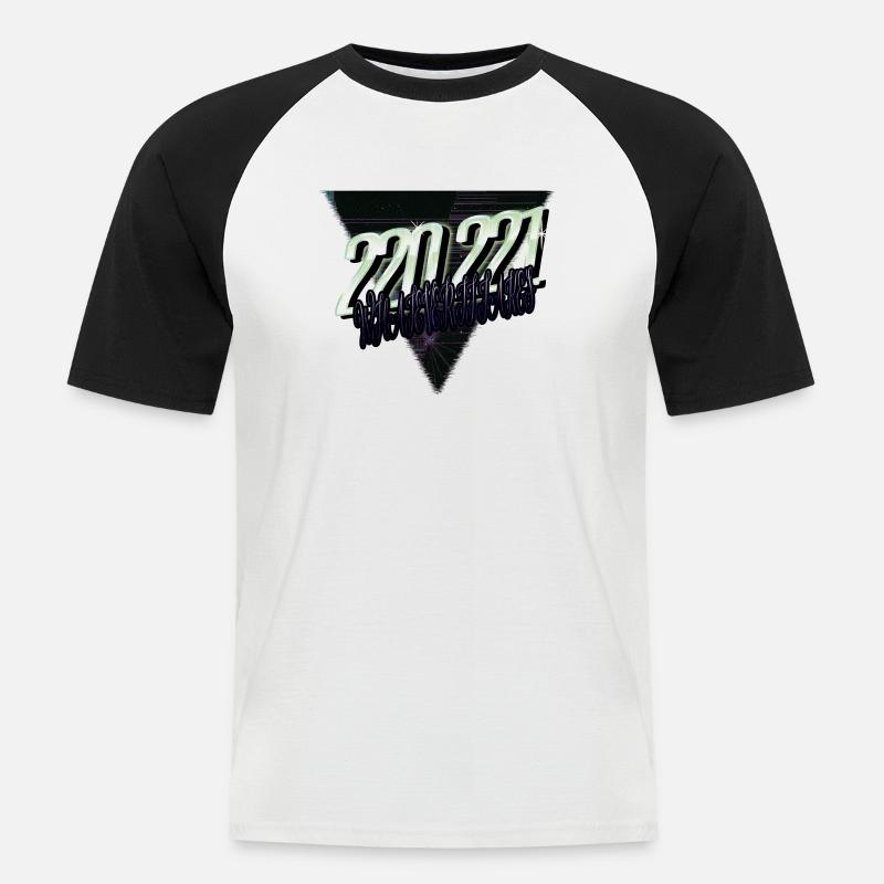 electronics engineer geek electrical electrician - Männer Baseball-T-Shirt - Weiß/Schwarz