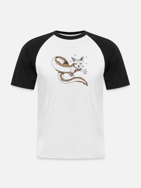 Renilla - Men's Baseball T-Shirt - white/black
