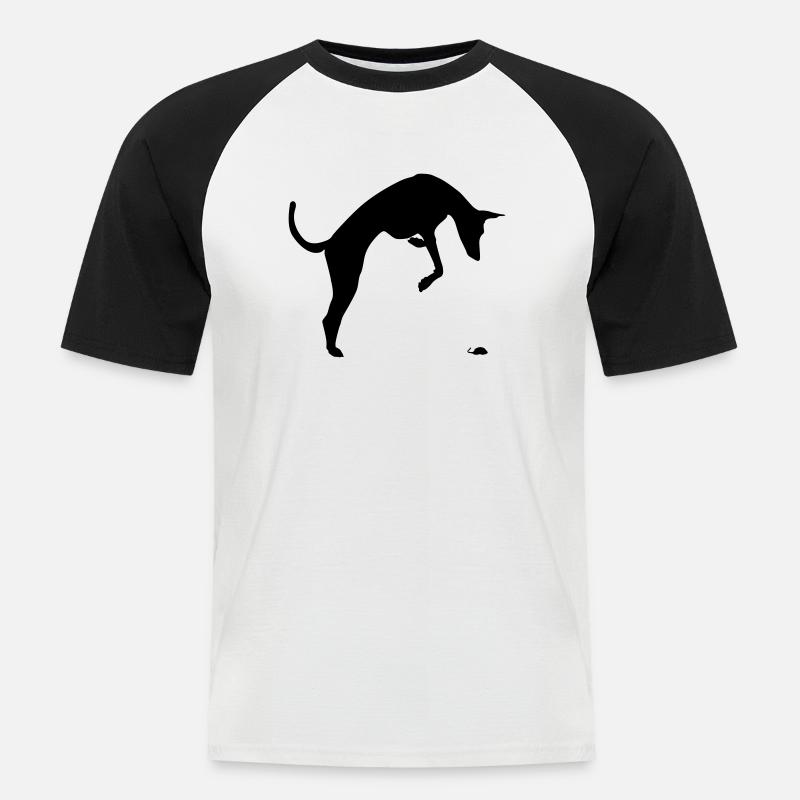 not a rabbit - Männer Baseball-T-Shirt - Weiß/Schwarz