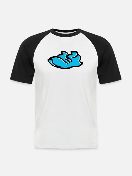 Sneaker - Men's Baseball T-Shirt - white/black