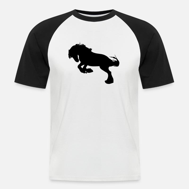 Friese - Männer Baseball-T-Shirt - Weiß/Schwarz