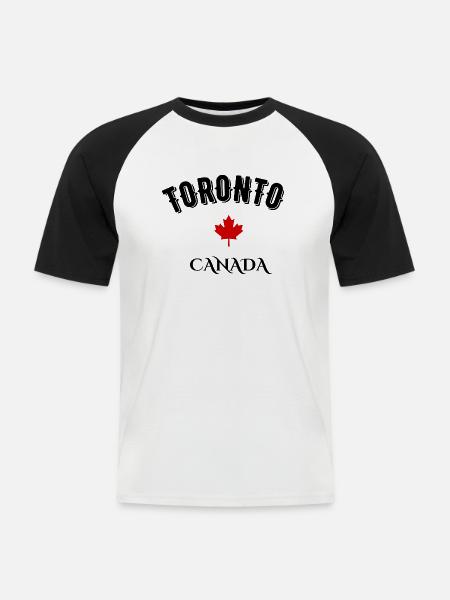 Toronto Canada - Men's Baseball T-Shirt - white/black