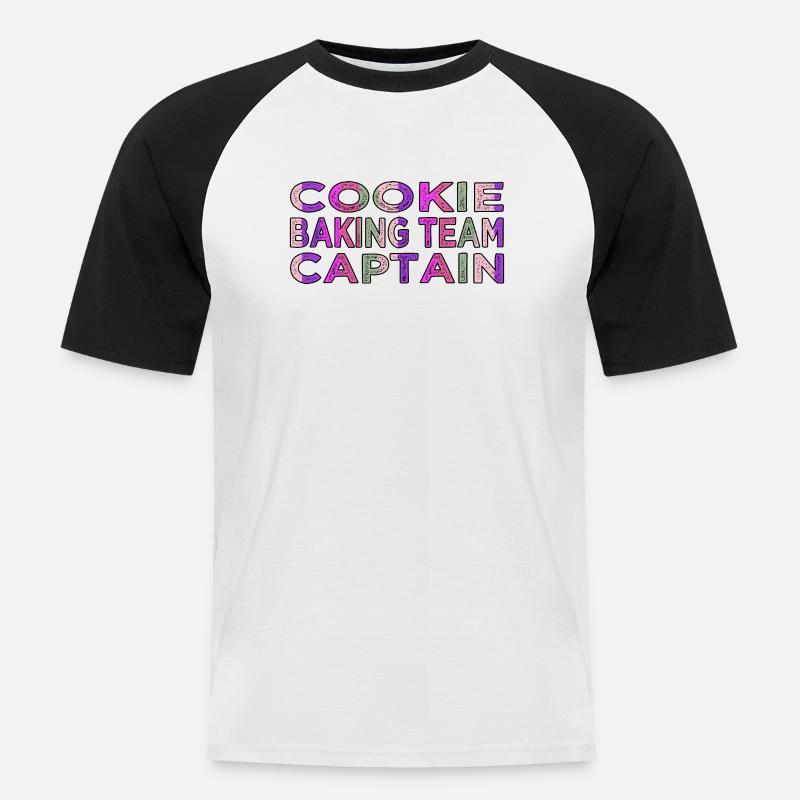 Uunin sanonnat Cool Statement Badass Chef Tshirts - Miesten lyhythihainen baseballpaita - valkoinen/musta
