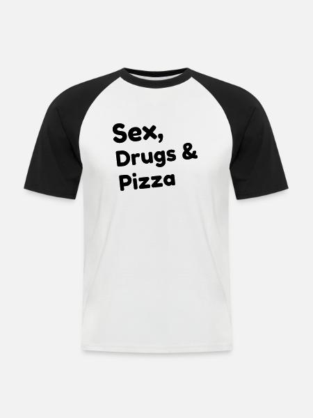 Pizza / Pizzaiolo / Pizza Chef / Pizzachef - Men's Baseball T-Shirt - white/black