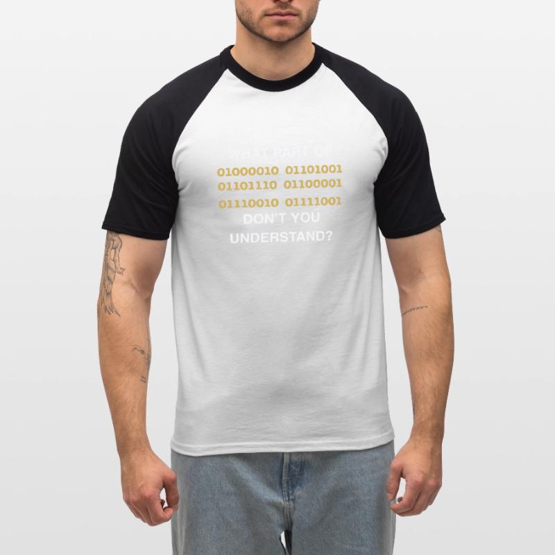 Software engineer code Men's Baseball T-Shirt