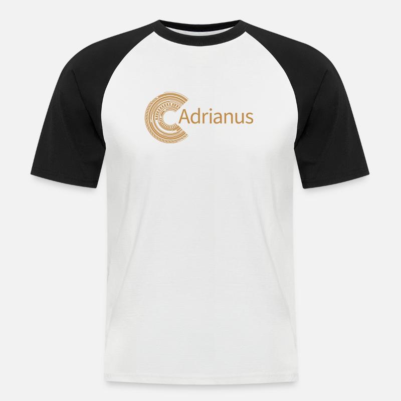 For Adrianus - Men's Baseball T-Shirt - white/black