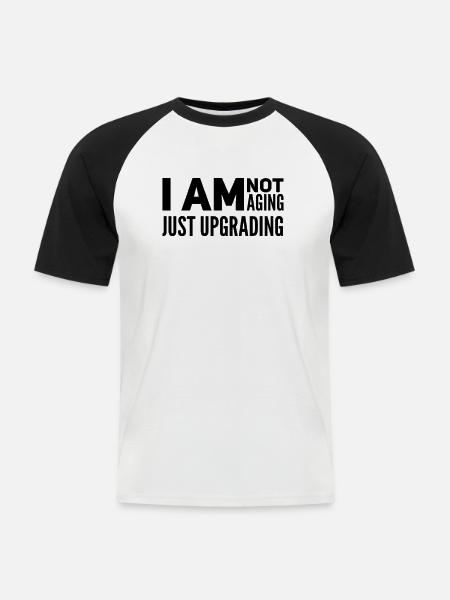 50th Birthday Gift Idea - Men's Baseball T-Shirt - white/black